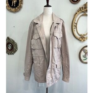 AllSaints Men's Tan M-65 Military Utility Field Jacket Medium